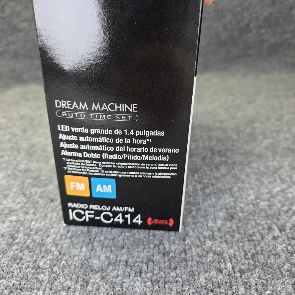 Sony Dream Machine ICF-C414 Clock Radio AM/FM Dual Alarm Auto Time Set
